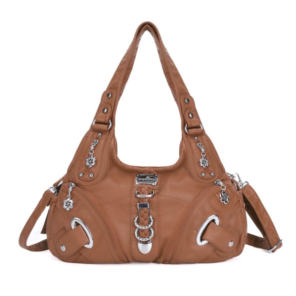 Brown Leather Shoulder Bag